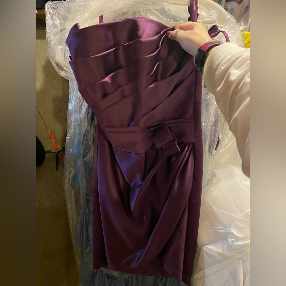 Impression Bridal aubergine satin